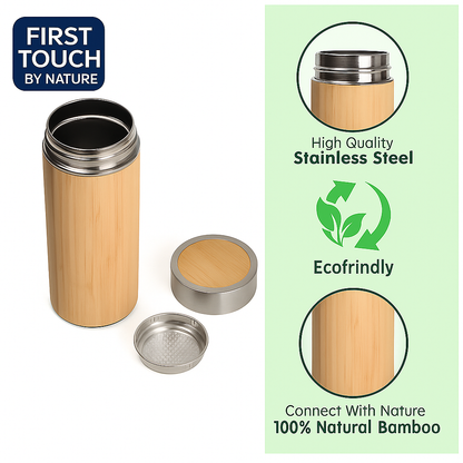 Bamboo Water Bottle – Eco-Friendly & Stylish Hydration