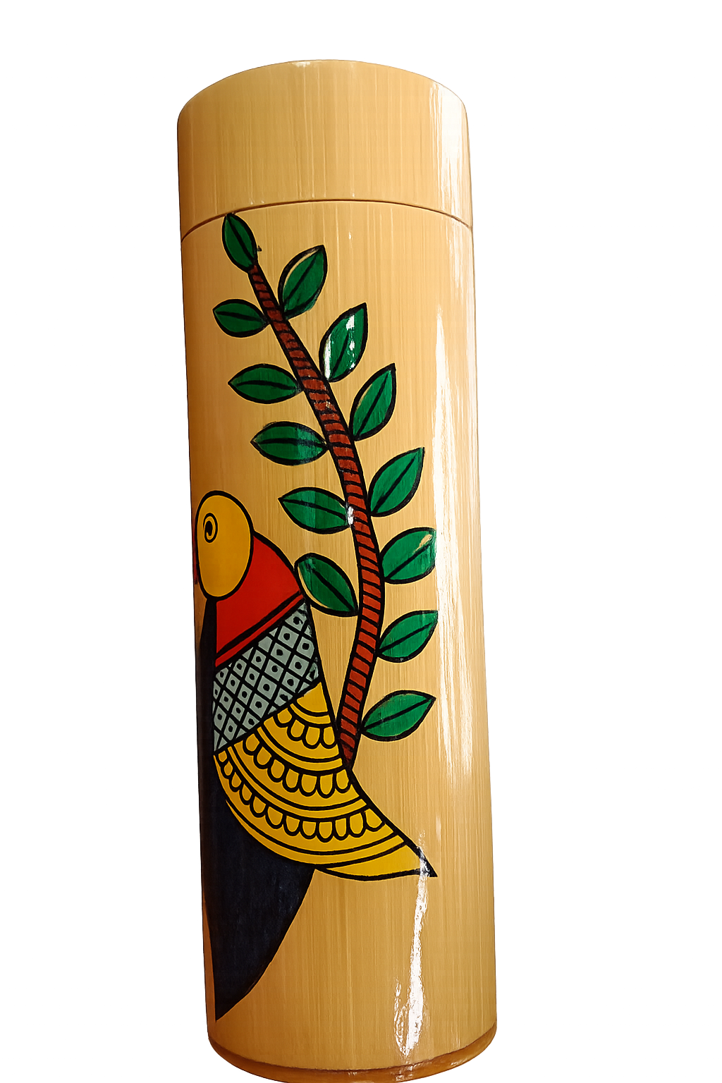 🌿 Premium Bamboo Thermos Bottle with Smart LED Temperature Display