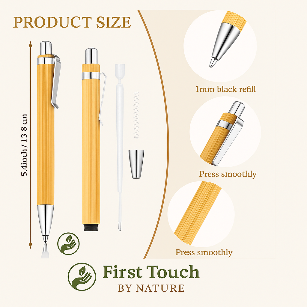 Eco-Friendly Bamboo Ball Pen – First Touch by Nature