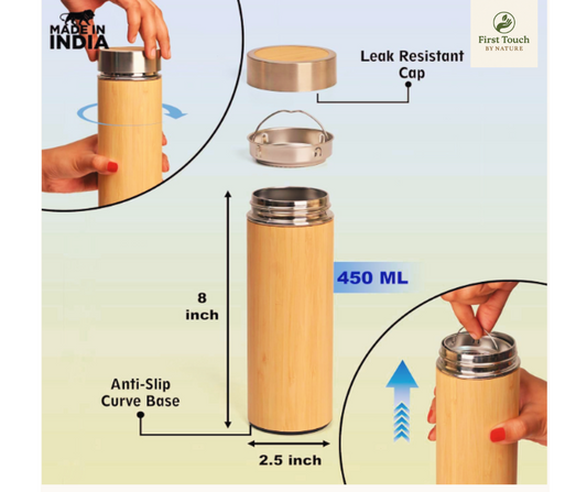 Bamboo Water Bottle – Eco-Friendly & Stylish Hydration